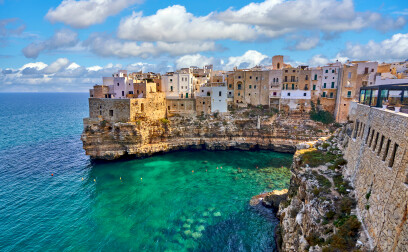 Landolt Weine - Wunderschöner Ausblick auf Polignano a Mare in Apulien